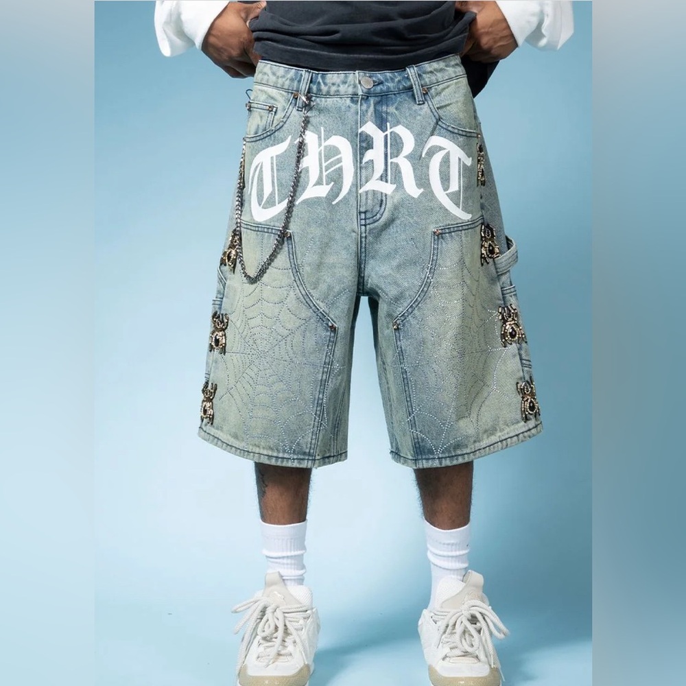 New Men's Thrt Denim The Spider Jort - size 44